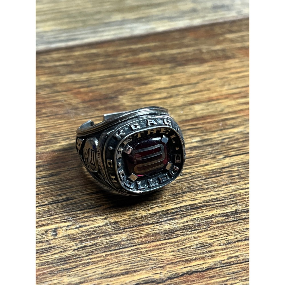 Vintage Jostens LTM Bethel College 1984 Threshers Football KCAC Champions Ring